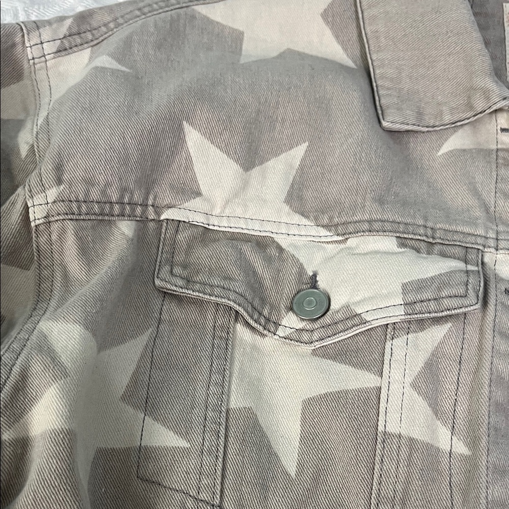 Altar'd State Gray Star Patterned Jacket - image 3